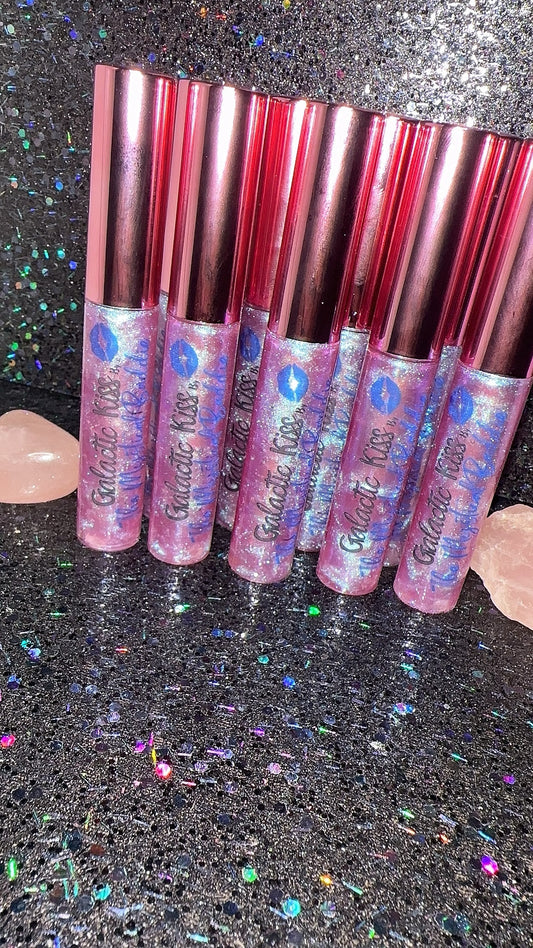 Galactic Kiss Lip Gloss with Rose Quartz