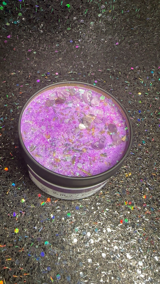 Lavender & Marshmallow Intention Candle for Relaxation, Calming and Anxiety Relief